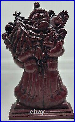 Vintage Virginia Metalcrafters Santa Christmas Cast Iron Door Stop OVER 15 TALL
