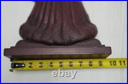 Vintage Virginia Metalcrafters Santa Christmas Cast Iron Door Stop OVER 15 TALL