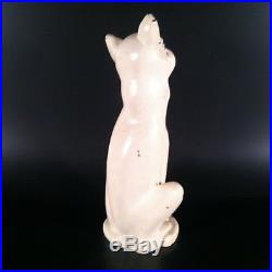 Vintage White Cat Cast Iron Doorstop #462 Possibly Hubley