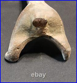 Vintage antique Cast Iron DACHSHUND DOG Boot Scraper cleaner DOOR STOP
