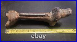 Vintage antique Cast Iron DACHSHUND DOG Boot Scraper cleaner DOOR STOP