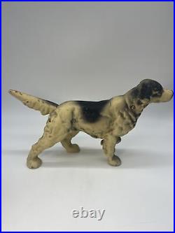 Vintage cast Iron Pointer Hunting English Setter Dog Door Stop