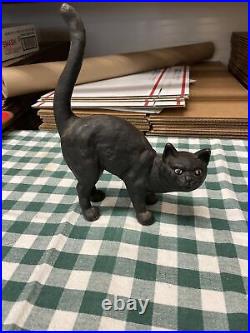 Vintage cast Iron Scaredy Cat Door Stop Vintage cast Iron Scaredy Cat Door Stop