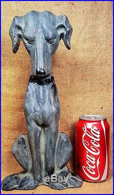 Vintage cast iron dog doorstop