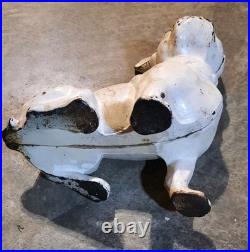 Vtg Antique Cast Iron Hubley Toy French Bulldog Dog Door Stop #304 Rare 1930s