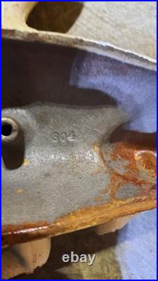 Vtg Antique Cast Iron Hubley Toy French Bulldog Dog Door Stop #304 Rare 1930s