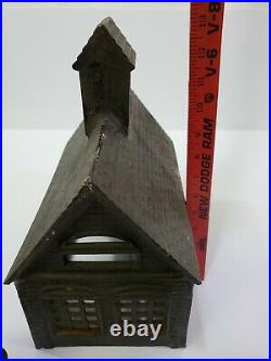 Vtg Cast Iron Stock Farm Barn 4 Animals Horse Sheep Cow Rooster Unpainted