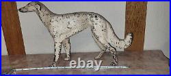 Vtg Cast Iron Wolfhound Door Stop Original Nice Old Example SHIPPING INCLUDED Vtg Cast Iron Wolfhound Door Stop Original Nice Old Example SHIPPING INCLUDED