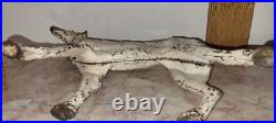 Vtg Cast Iron Wolfhound Door Stop Original Nice Old Example SHIPPING INCLUDED Vtg Cast Iron Wolfhound Door Stop Original Nice Old Example SHIPPING INCLUDED
