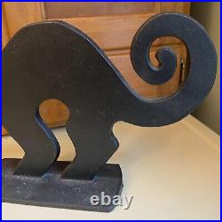 Vtg Halloween MMA Cast Iron Black Cat Door Stop Metropolitan Museum Of Art 1989