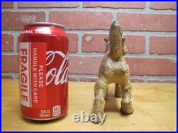 WIRE FOX TERRIER PUP Antique Cast Iron Dog Doorstop Decorative Art Statue