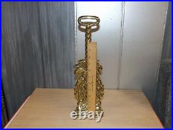 Williamsburg Virginia Metalcrafters Solid Brass 15.5 Pineapple Door Stop 2001